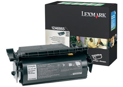 Lexmark 12A6865 Negro Cartucho de Tóner Original
