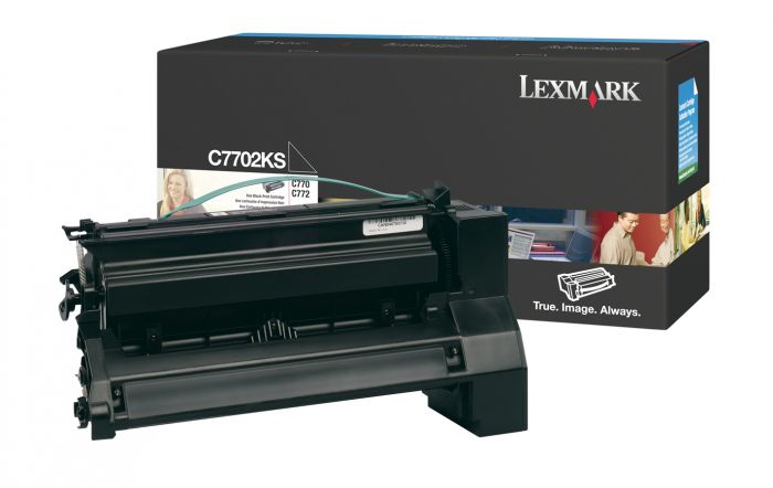 Lexmark C7702KS Negro Cartucho de Tóner Original