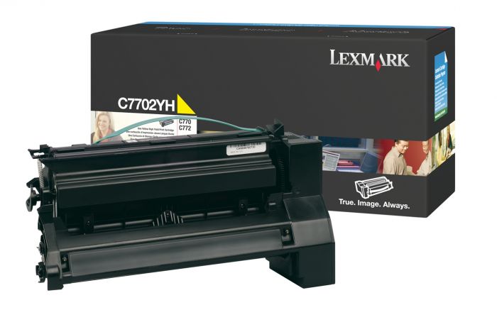 Lexmark C7702YH Amarillo Cartucho de Tóner Original