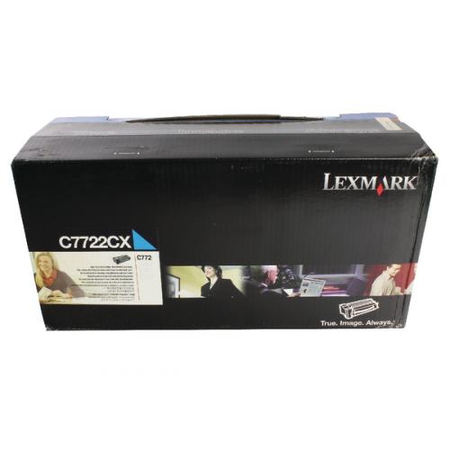 Lexmark C7722CX Cian Cartucho de Tóner Original