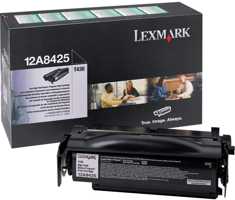 Lexmark 12A8425 Negro Cartucho de Tóner Original