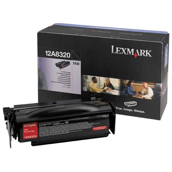Lexmark 12A8320 Negro Cartucho de Tóner Original