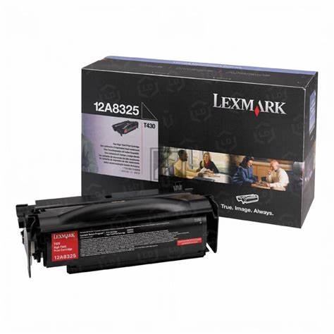 Lexmark 12A8325 Negro Cartucho de Tóner Original