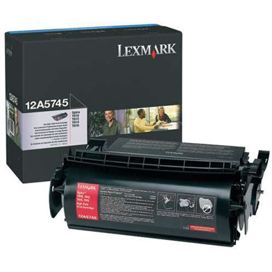 Lexmark 12A5745 Negro Cartucho de Tóner Original