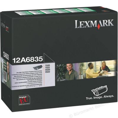 Lexmark 12A6835 Negro Cartucho de Tóner Original