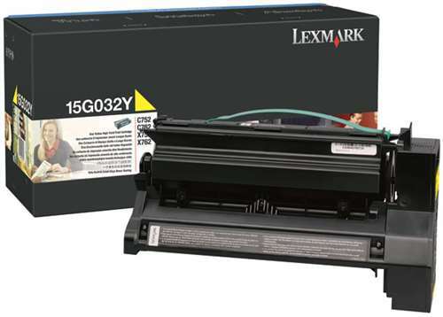 Lexmark 15G032Y Amarillo Cartucho de Tóner Original