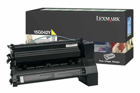 Lexmark 15G042Y Amarillo Cartucho de Tóner Original