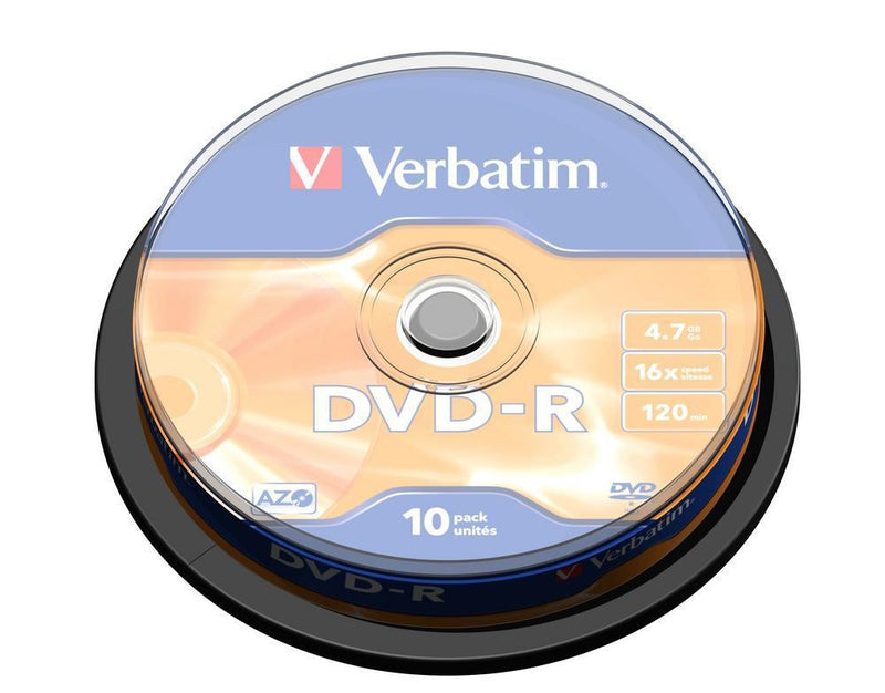 Verbatim DVD-R 16x 4.7GB (Tarrina 10 Uds)