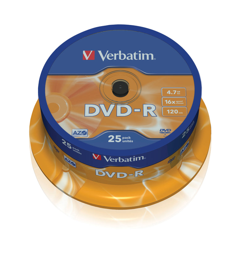 Verbatim DVD-R 16x 4.7GB (Tarrina 25 Uds)