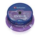 Verbatim DVD+R 16x 4.7GB (Tarrina 25 Uds)