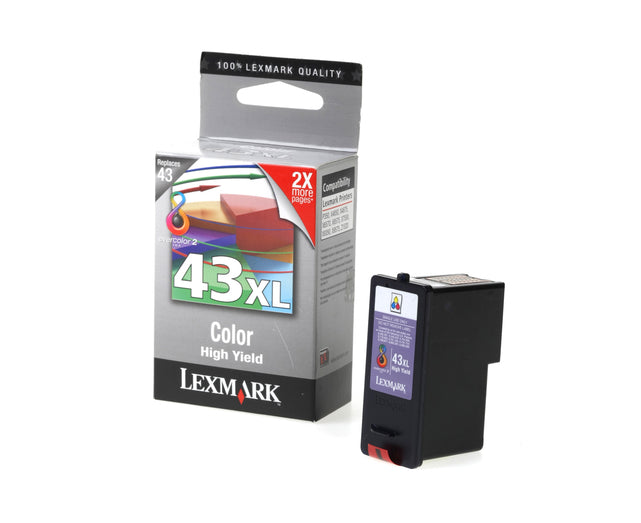 Lexmark 43XL   18YX143E Color Cartucho de Tinta Original