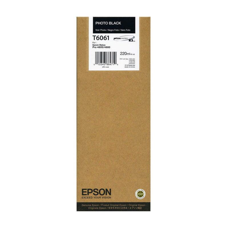 Epson T6061 Negro Photo Cartucho de Tinta Original - C13T606100