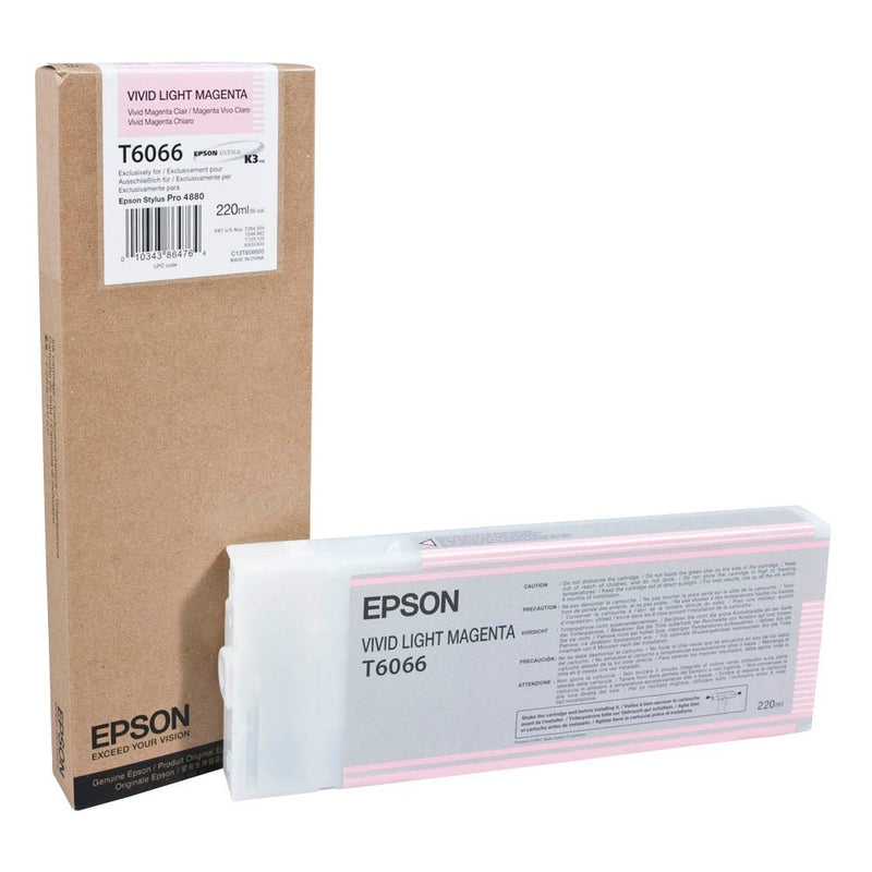 Epson T6066 Magenta Light Vivido Cartucho de Tinta Original - C13T606600
