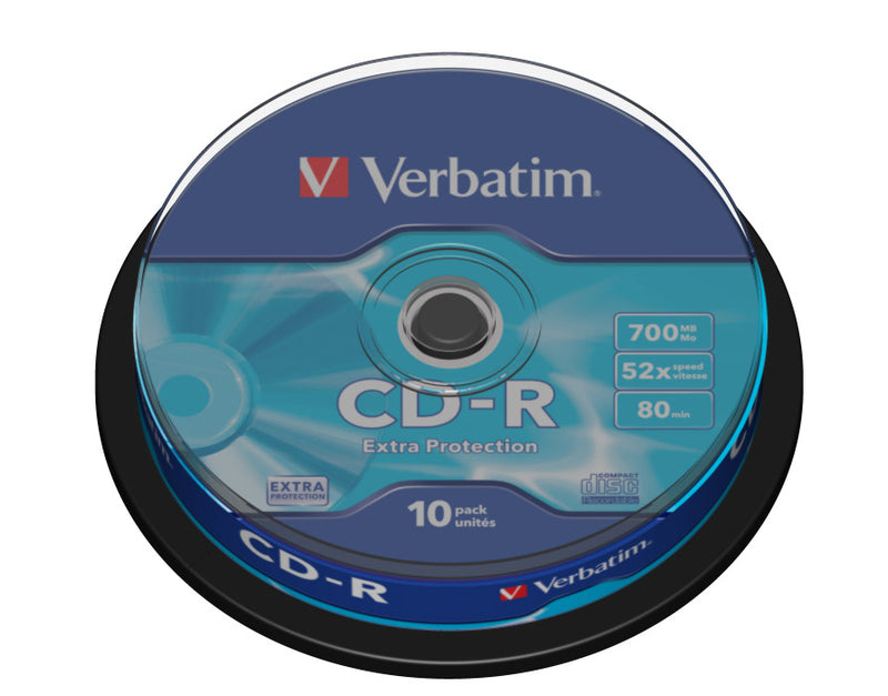 Verbatim CD-R 52x 700MB (Tarrina 10 Uds)