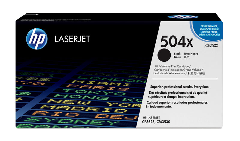 HP CE250X Negro Cartucho de Toner Original - 504X