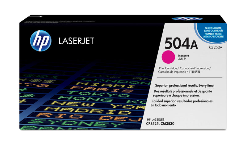 HP CE253A Magenta Cartucho de Toner Original - 504A