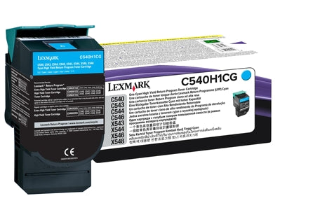 Lexmark C540H1CG Cian Cartucho de Tóner Original
