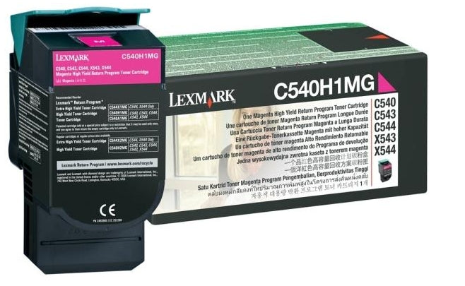 Lexmark C540H1MG Magenta Cartucho de Tóner Original