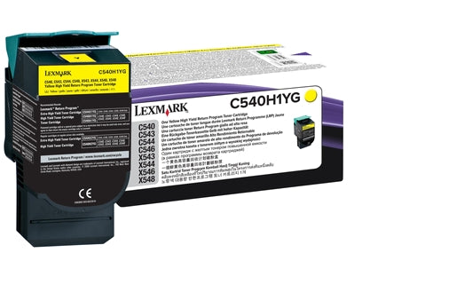 Lexmark C540H1YG Amarillo Cartucho de Tóner Original