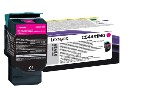 Lexmark C544X1MG Magenta Cartucho de Tóner Original