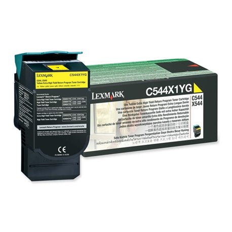 Lexmark C544X1YG Amarillo Cartucho de Tóner Original