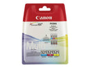 Canon CLI521 Pack de 3 Cartuchos de Tinta Originales - Cian, Magenta, Amarillo - 2934B010