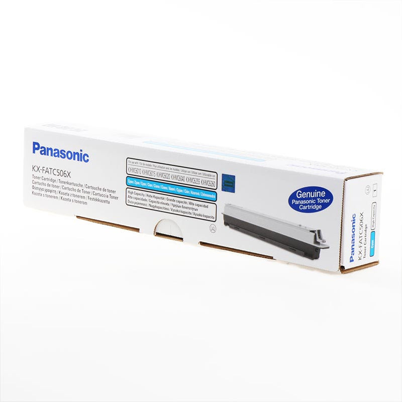 Panasonic KXFATC506X Cian Cartucho de Tóner Original