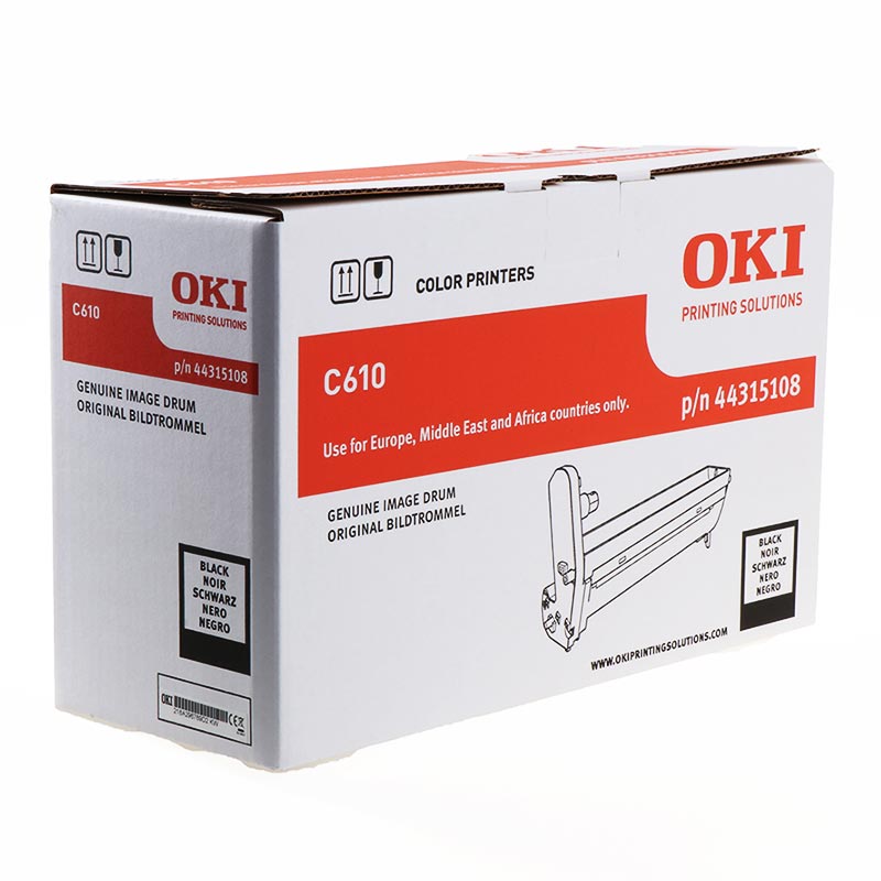 OKI C610 Negro Tambor de Imagen Original - 44315108 (Drum)