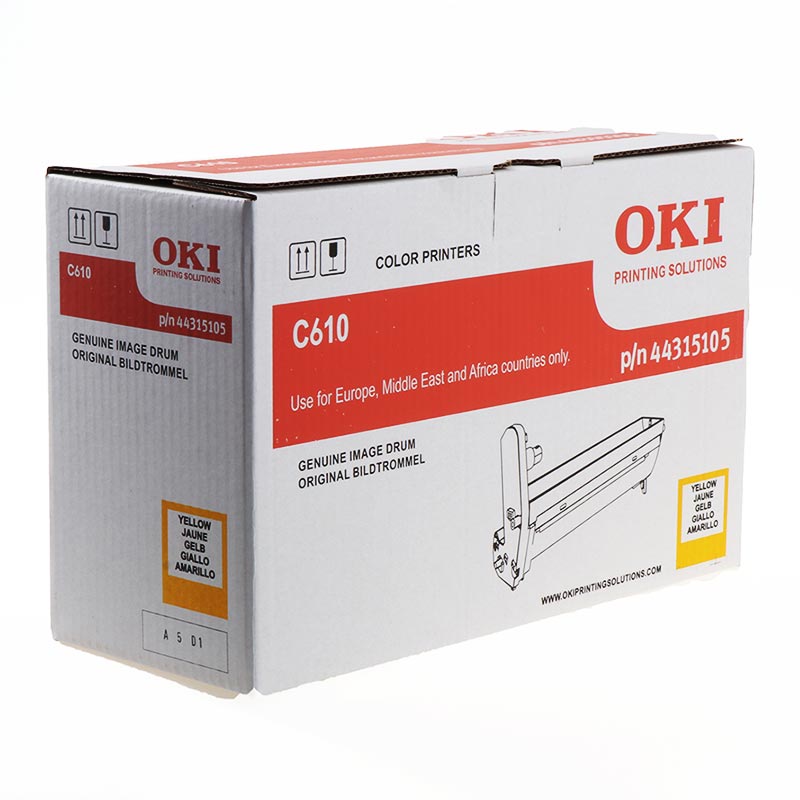 OKI C610 Amarillo Tambor de Imagen Original - 44315105 (Drum)