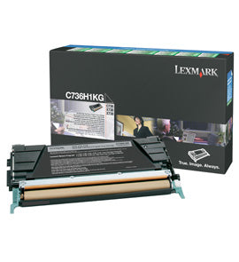 Lexmark C736H1KG Negro Cartucho de Tóner Original