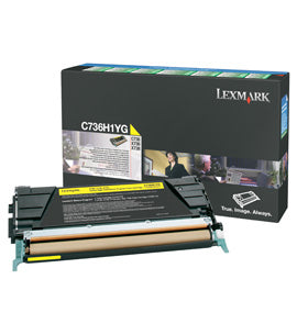Lexmark C736H1YG Amarillo Cartucho de Tóner Original