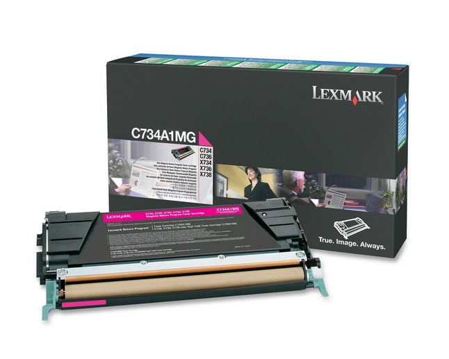 Lexmark C734A1MG Magenta Cartucho de Tóner Original