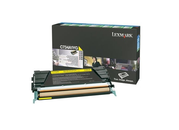 Lexmark C734A1YG Amarillo Cartucho de Tóner Original