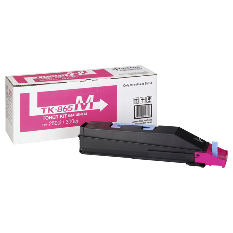 Kyocera TK865 Magenta Cartucho de Toner Original - 1T02JZBEU0/TK865M