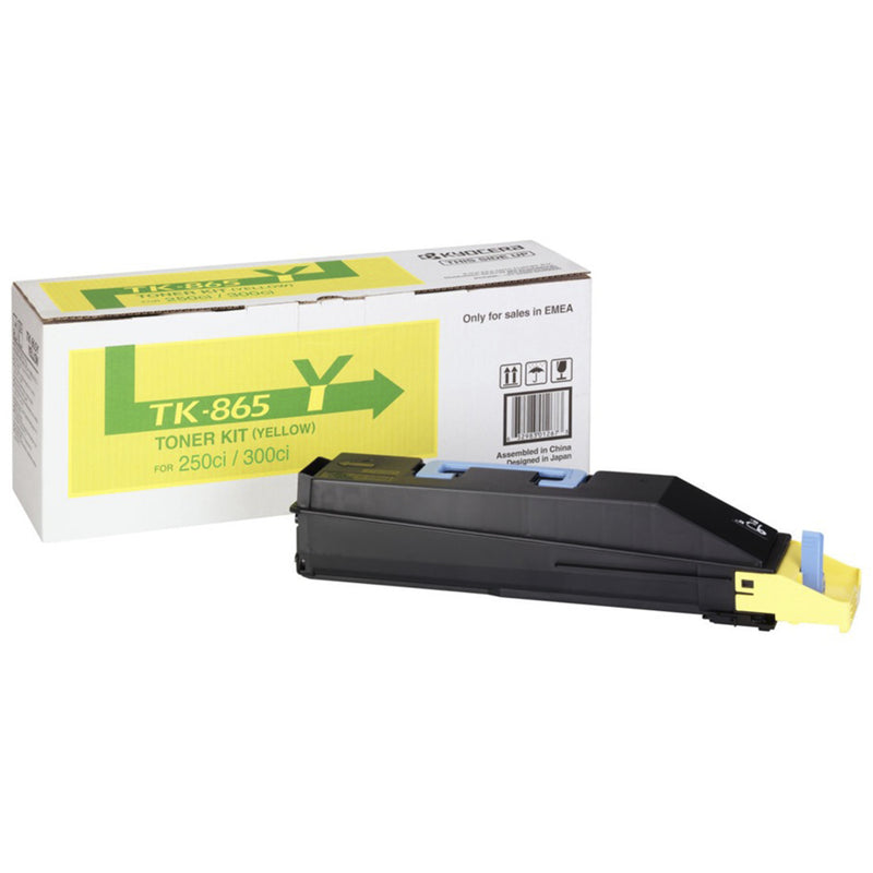 Kyocera TK865 Amarillo Cartucho de Toner Original - 1T02JZAEU0/TK865Y