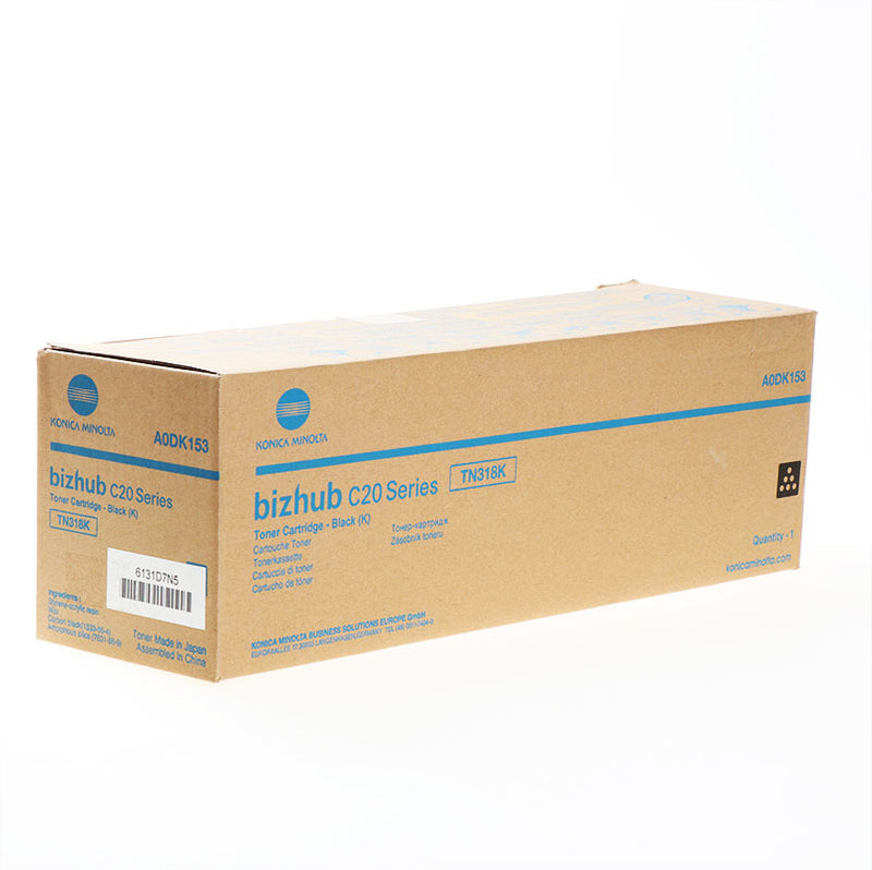 Konica Minolta TN318K   A0DK153 Negro Cartucho de Tóner Original