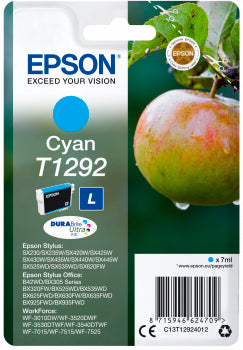 Epson T1292 Cyan Cartucho de Tinta Original - C13T12924012