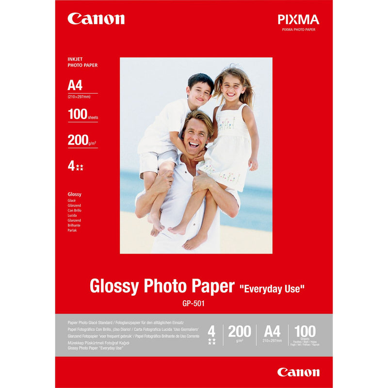 Canon GP-501 Papel Fotografico A4 Brillo 200gr 100 Hojas