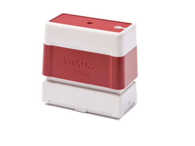 Brother PR2260R6P Pack de 6 Monturas de Sellos Originales - 22x60mm - Color Rojo