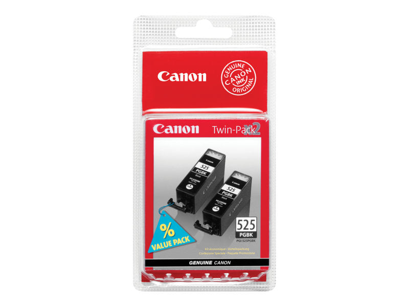 Canon PGI525BK Negro Cartucho de Tinta Original  Pack de 2 ud