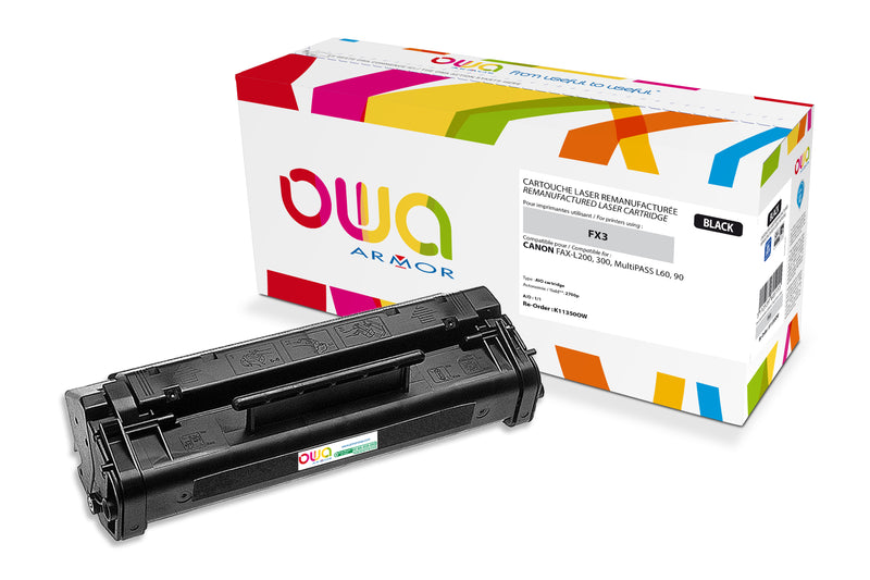 Armor Owa FX3 Negro Cartucho de Tóner Compatible Premium Canon