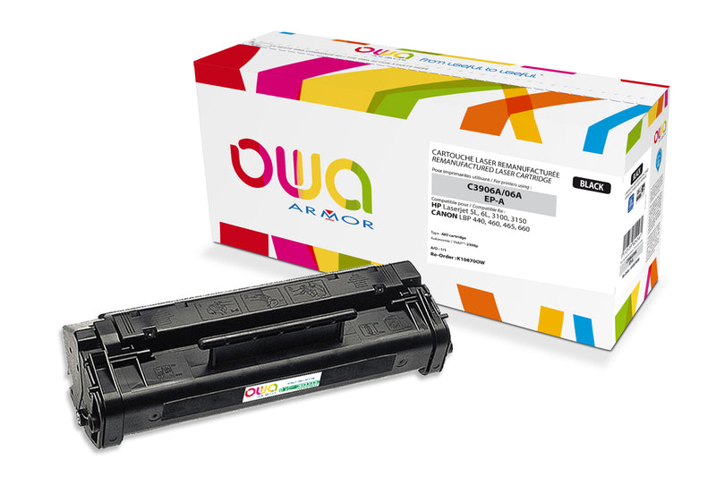 Armor Owa C3906A Negro Cartucho de Tóner Compatible Premium Hp
