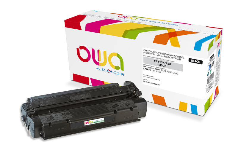 Armor Owa C7115X Negro Cartucho de Tóner Compatible Premium Hp