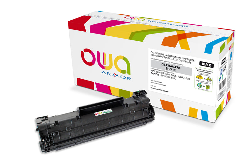 Armor Owa 35A CB435A Negro Tóner Compatible Premium HP