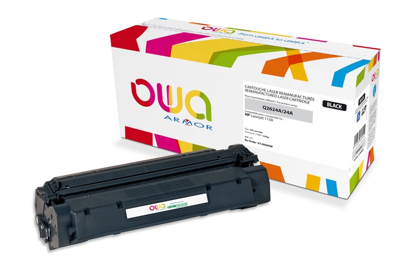 Armor Owa 24A Q2624A Negro Cartucho de Tóner Compatible Premium Hp