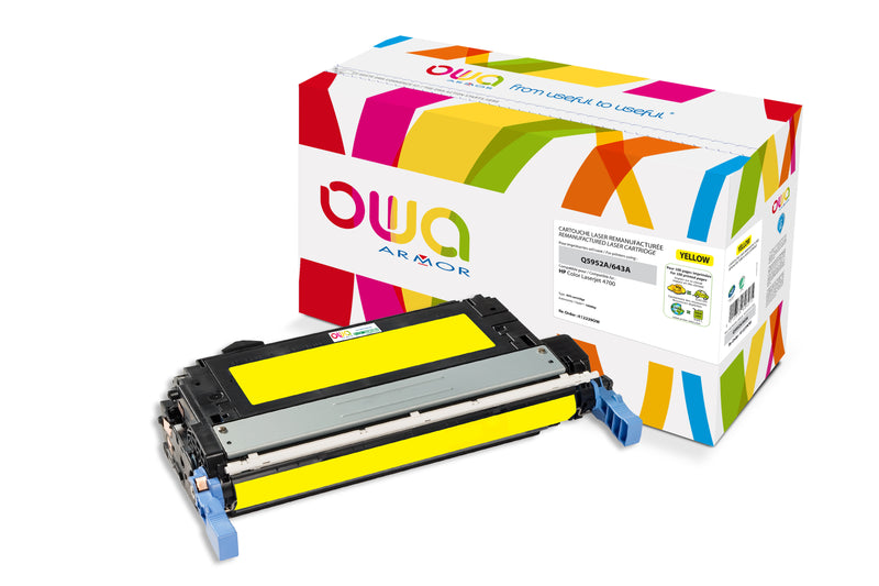 Armor Owa 643A Q5952A Amarillo Cartucho de Tóner Compatible Premium Hp