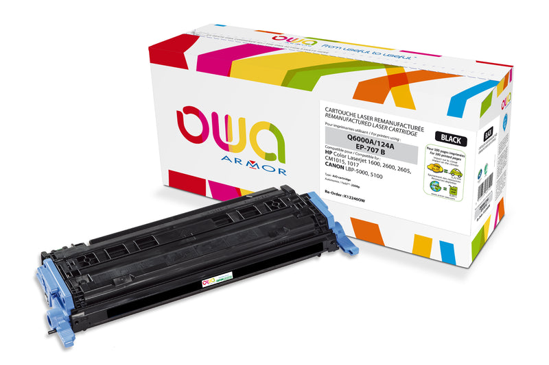 Armor Owa 124A Q6000A Negro Cartucho de Tóner Compatible Premium Hp