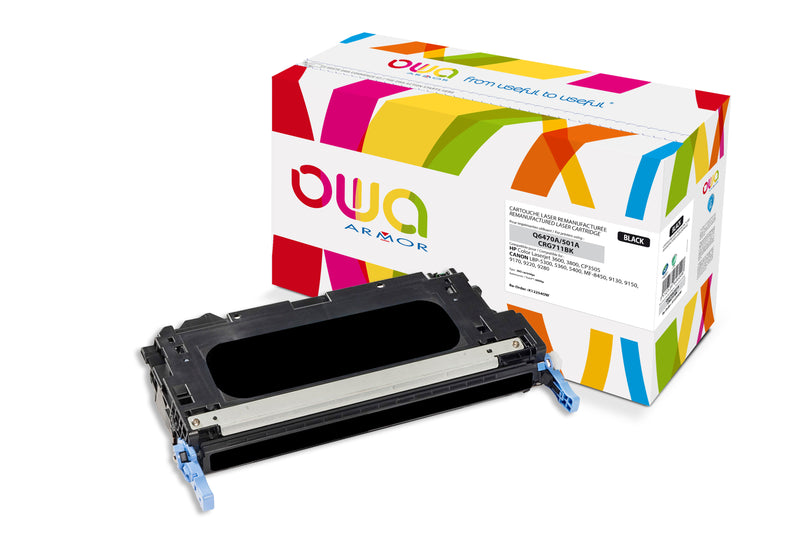 Armor Owa 501A Q6470A Negro Cartucho de Tóner Compatible Premium Hp