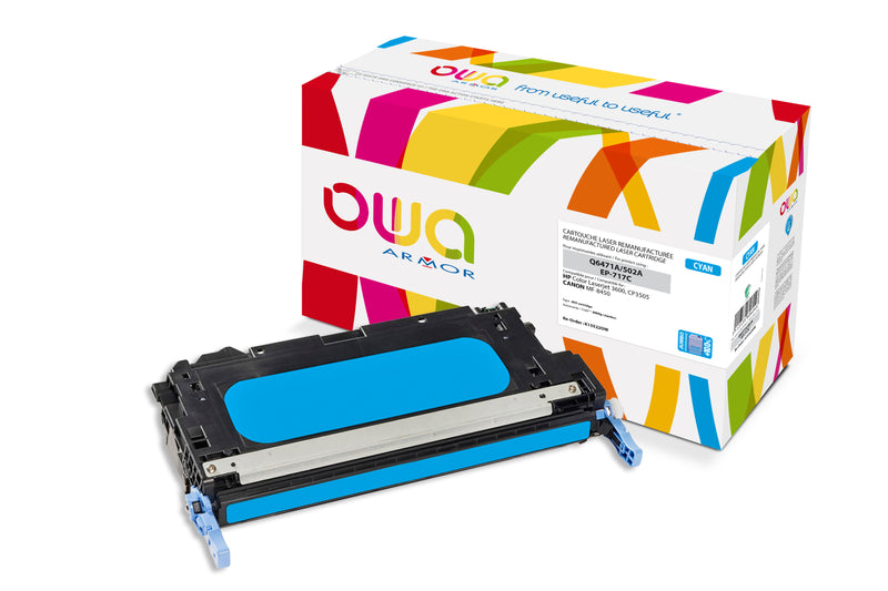 Armor Owa 502A Q6471A Cian Cartucho de Tóner Compatible Premium Hp