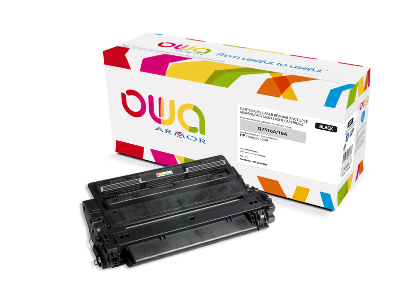 Armor Owa 16A Q7516A Negro Cartucho de Tóner Compatible Premium Hp
